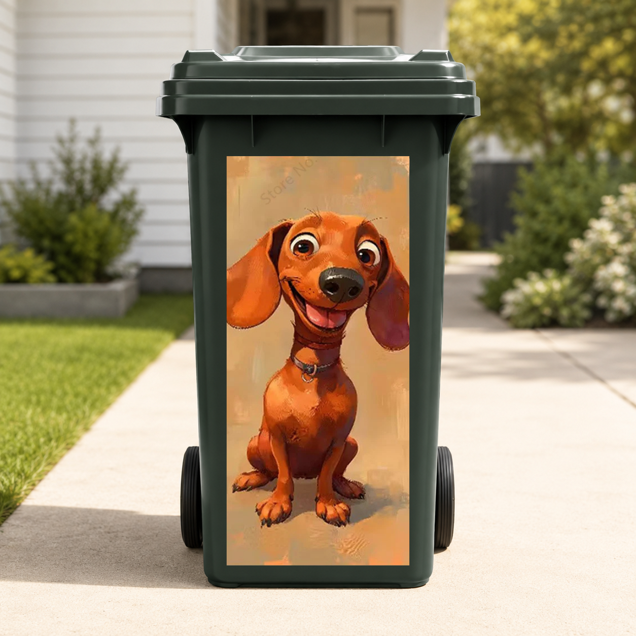 Funny Animal Wheelie Bin Stickers