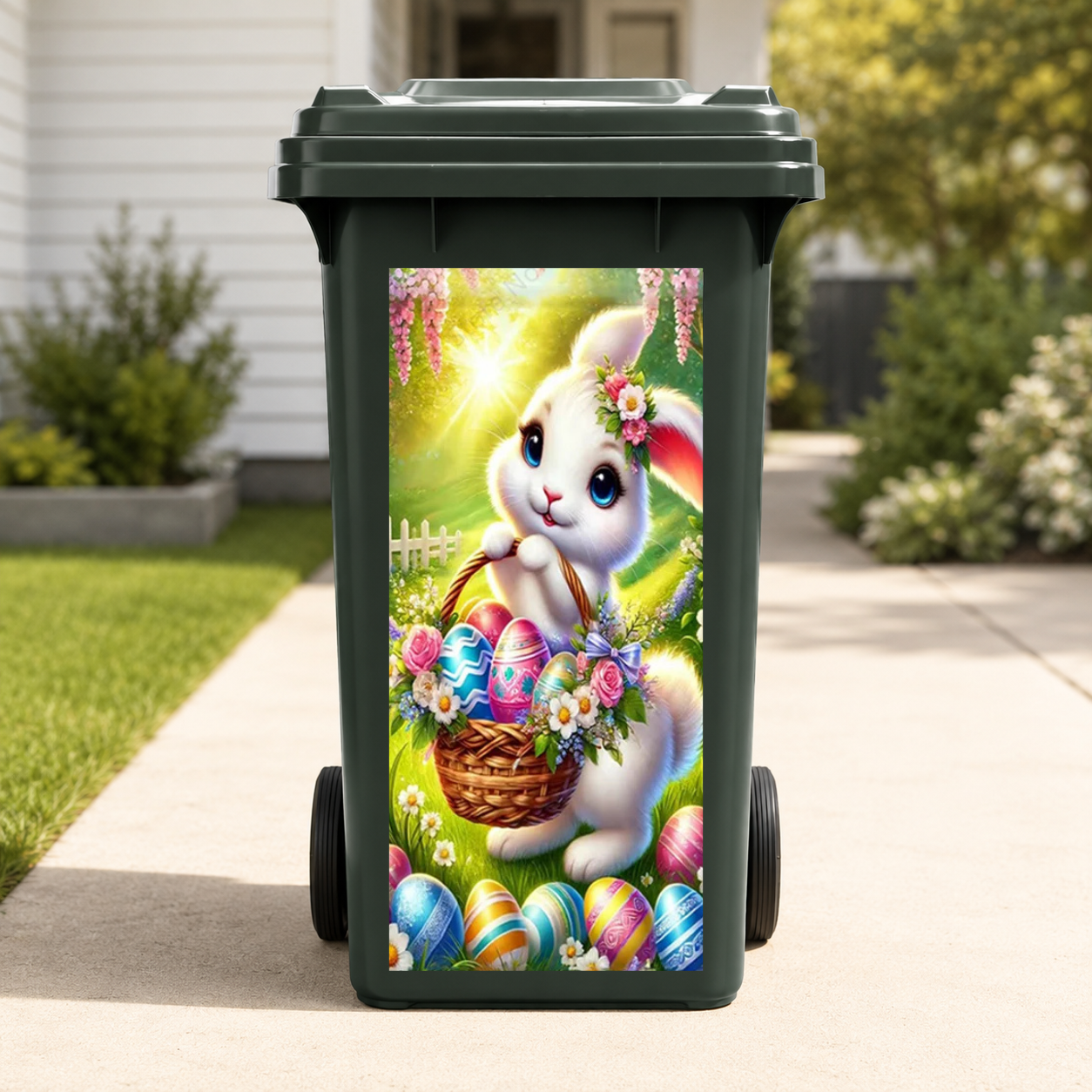 Animal Art Wheelie Bin Stickers