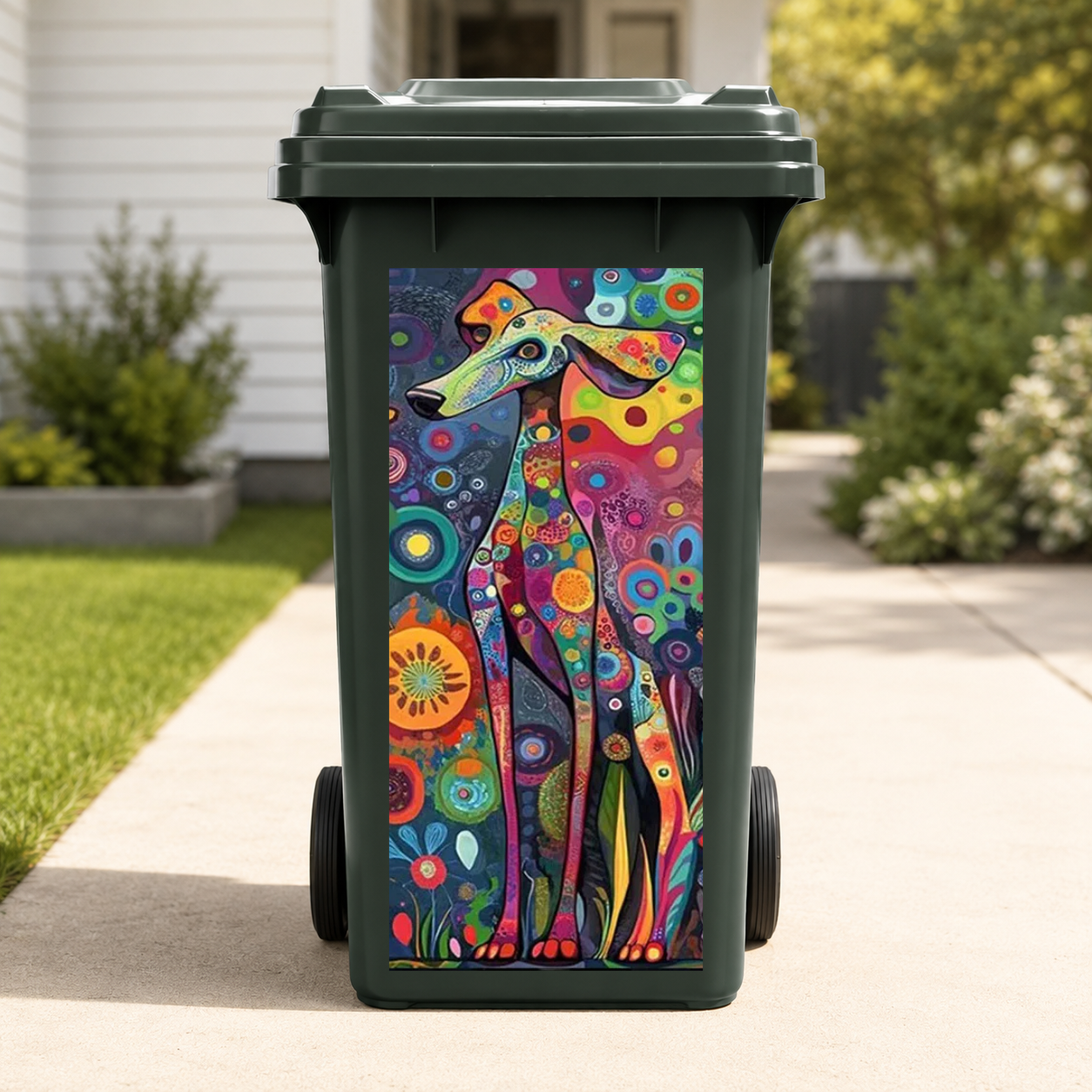 Animal Art Wheelie Bin Stickers