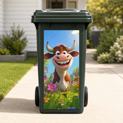 Funny Animal Wheelie Bin Stickers