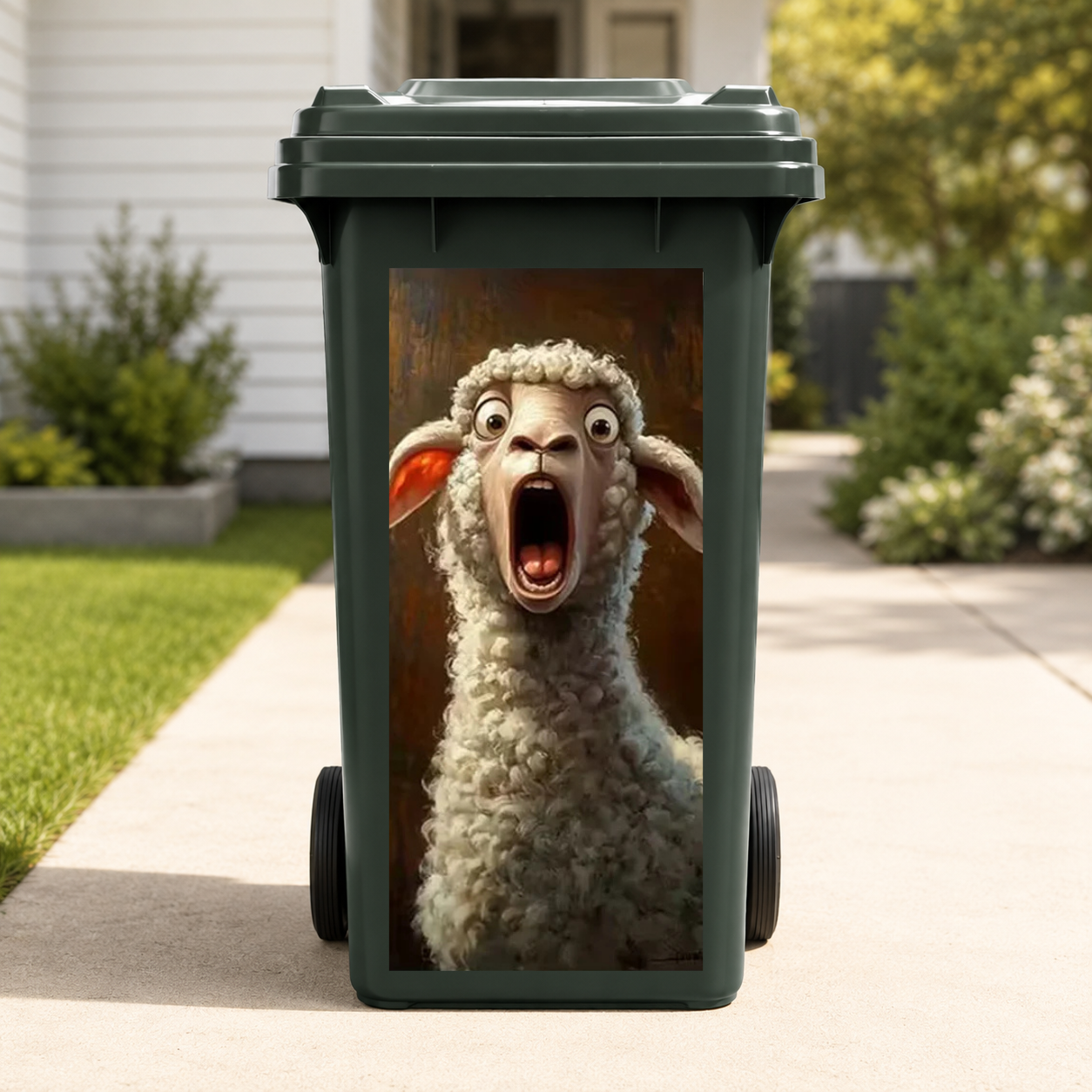 Funny Animal Wheelie Bin Stickers