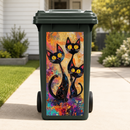 Animal Art Wheelie Bin Stickers