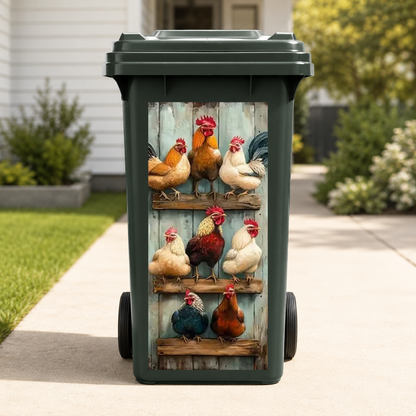 Animal Art Wheelie Bin Stickers
