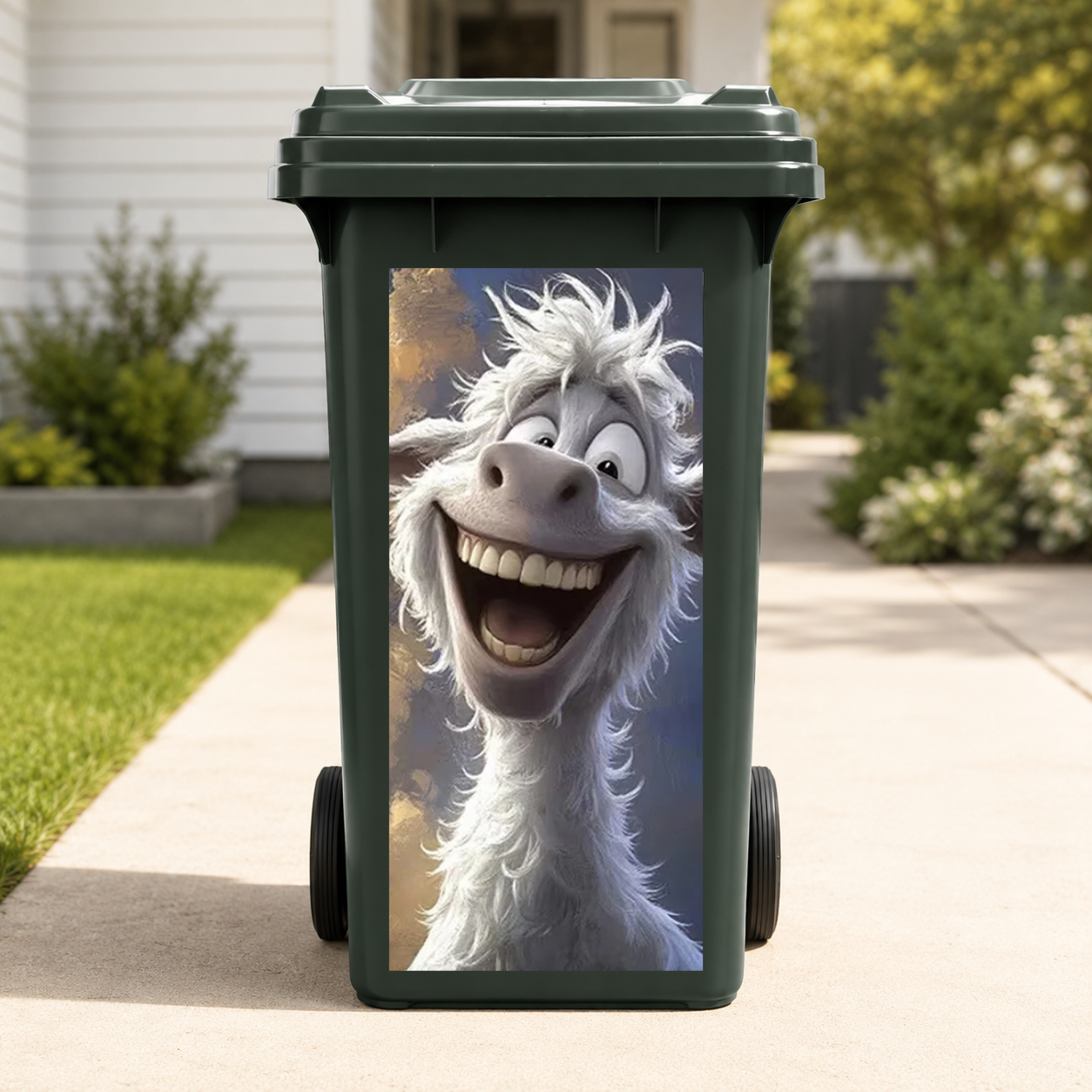 Funny Animal Wheelie Bin Stickers