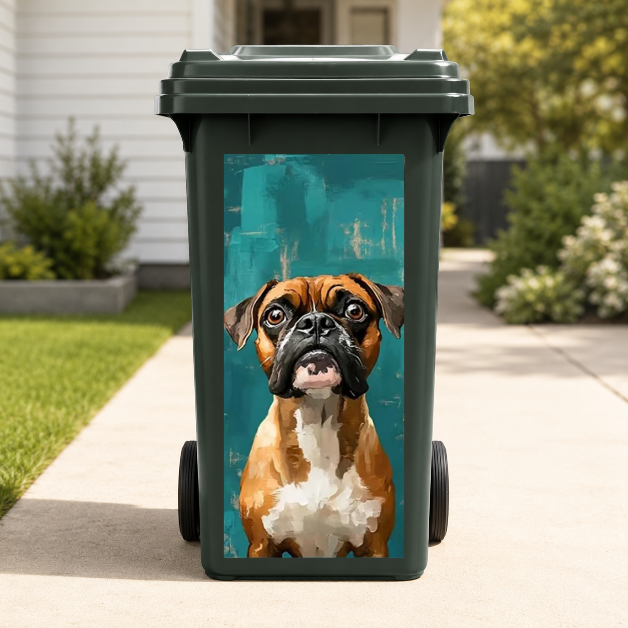 Animal Art Wheelie Bin Stickers