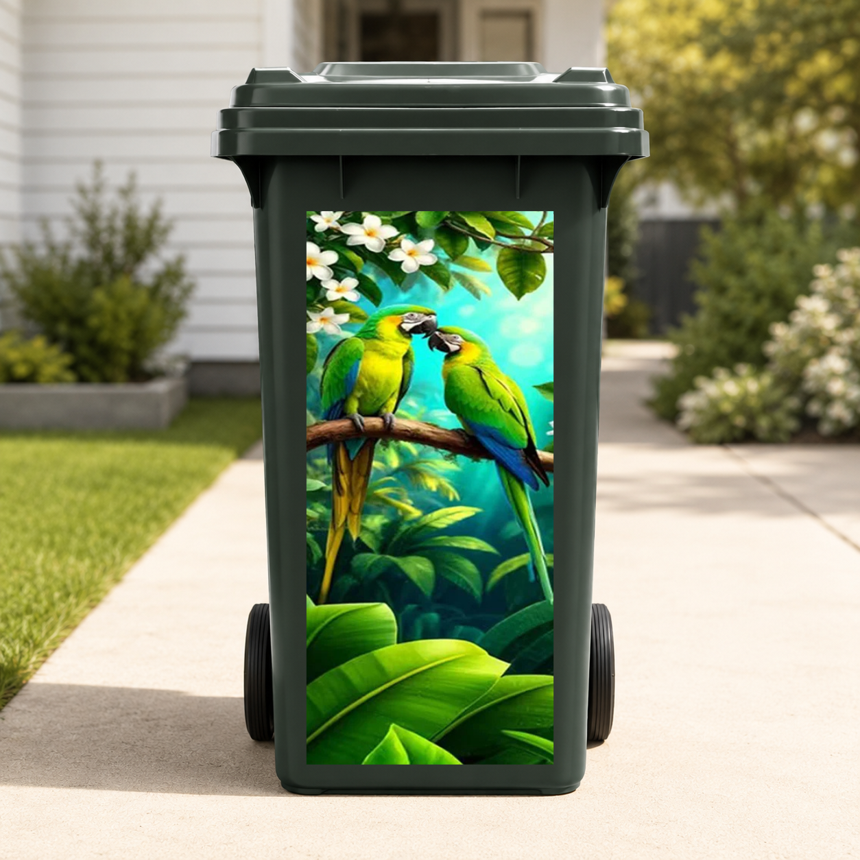Animal Art Wheelie Bin Stickers