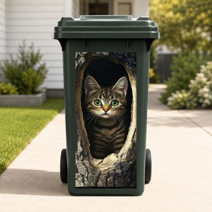 Animal Art Wheelie Bin Stickers