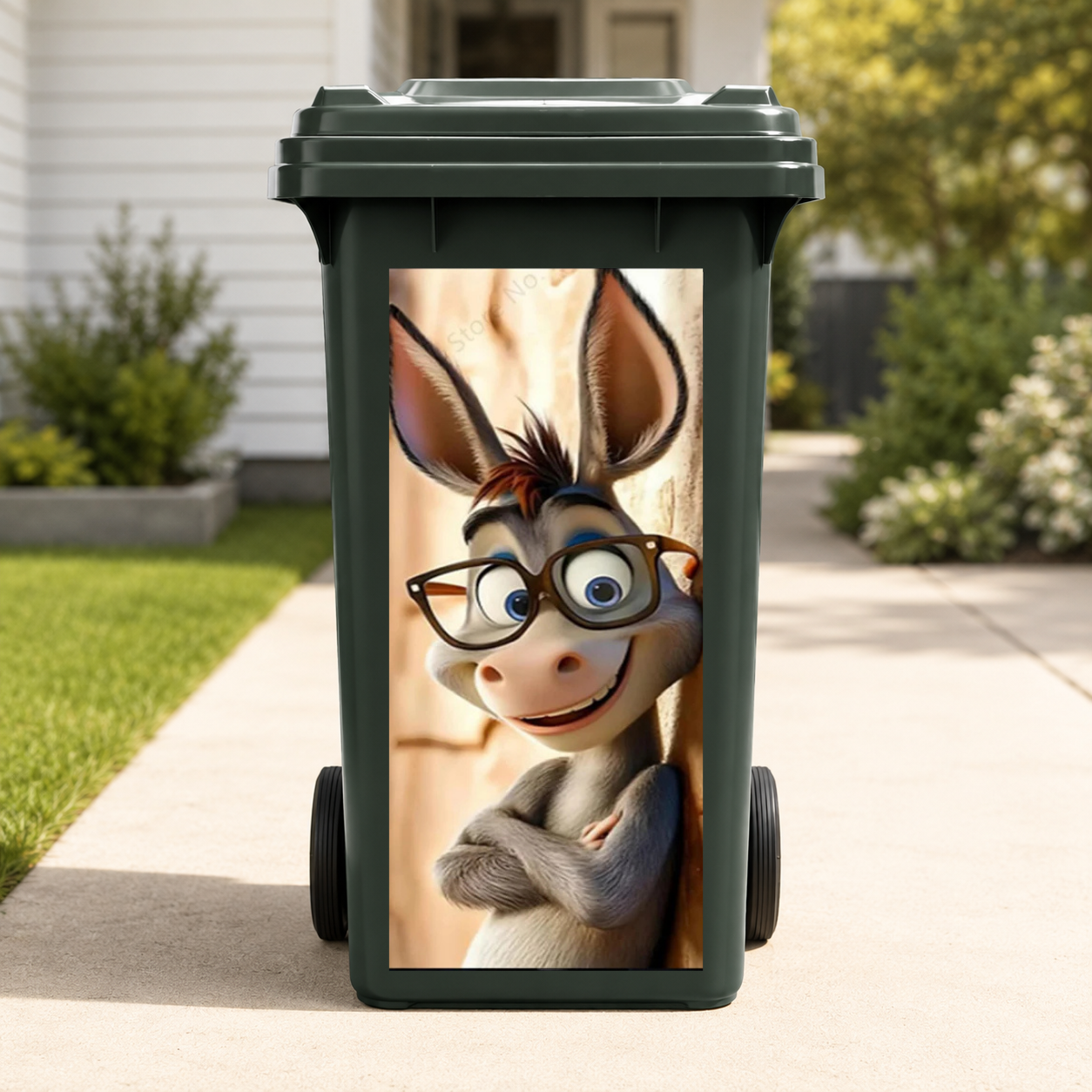 Funny Animal Wheelie Bin Stickers