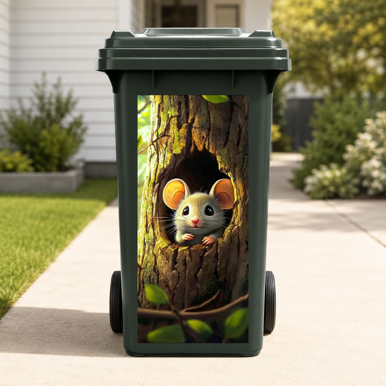 Funny Animal Wheelie Bin Stickers