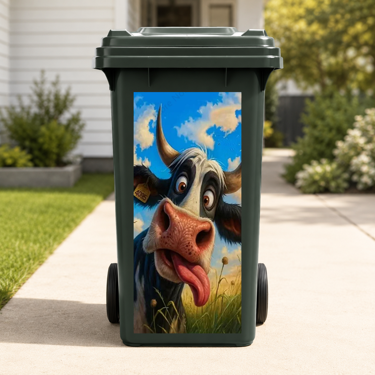 Funny Animal Wheelie Bin Stickers