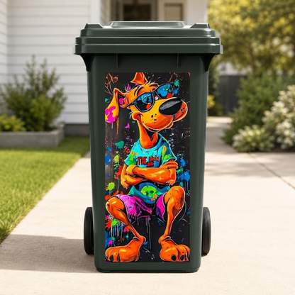 Funny Animal Wheelie Bin Stickers