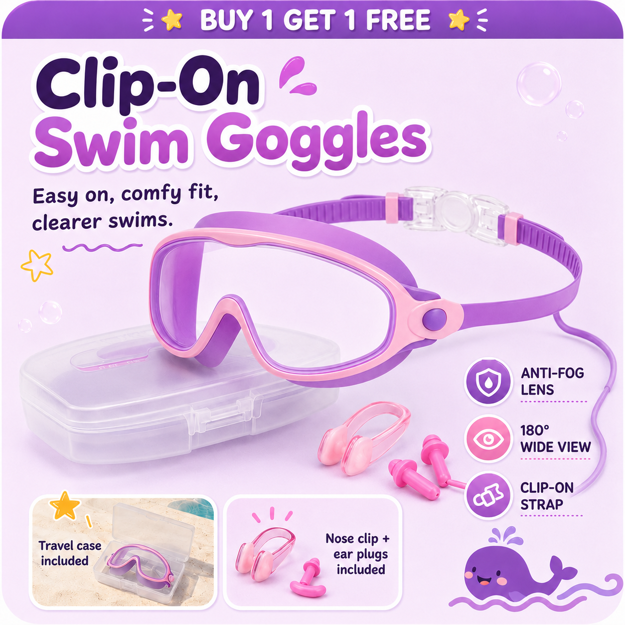 AquaEase™ Kids Goggles